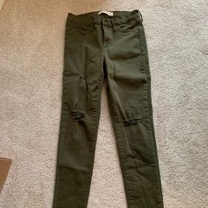 Gap Easy Legging Jeans 27R Army Green